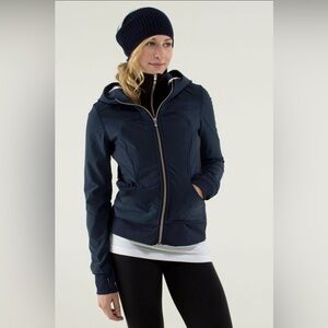Lululemon Uba Hoodie Softshell Inkwell Black Size 8